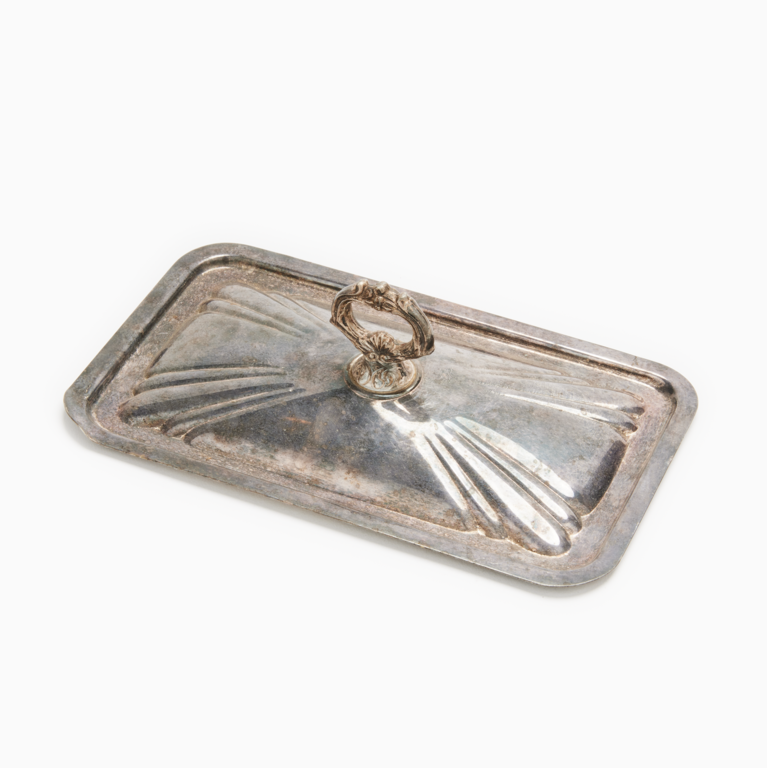 Rectangular Silver Serving Dome