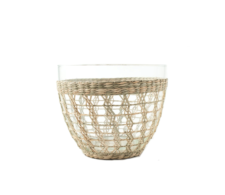 Seagrass Cage Salad Bowl Large
