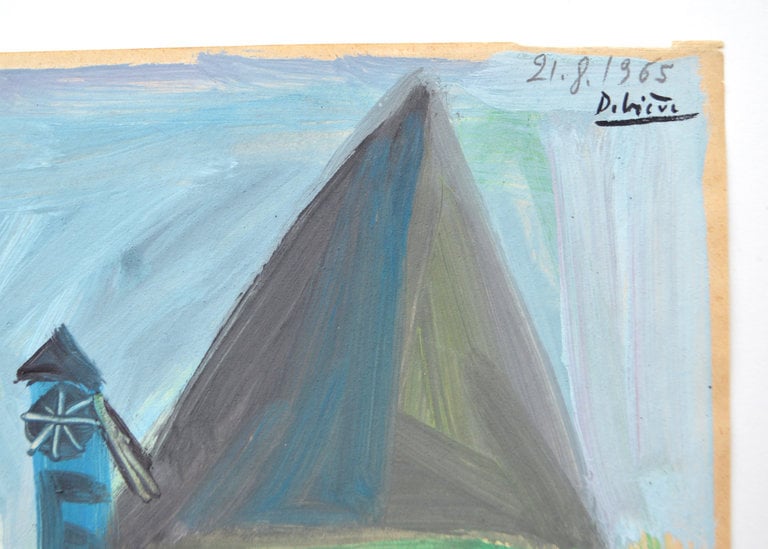 Raymond Debiève Framed La Ferme Solitaire (The Lonely Farm), 1965