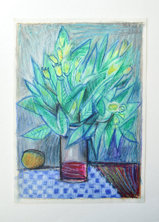 Raymond Debiève Tulipes Jaunes (Yellow Tulips), 1986
