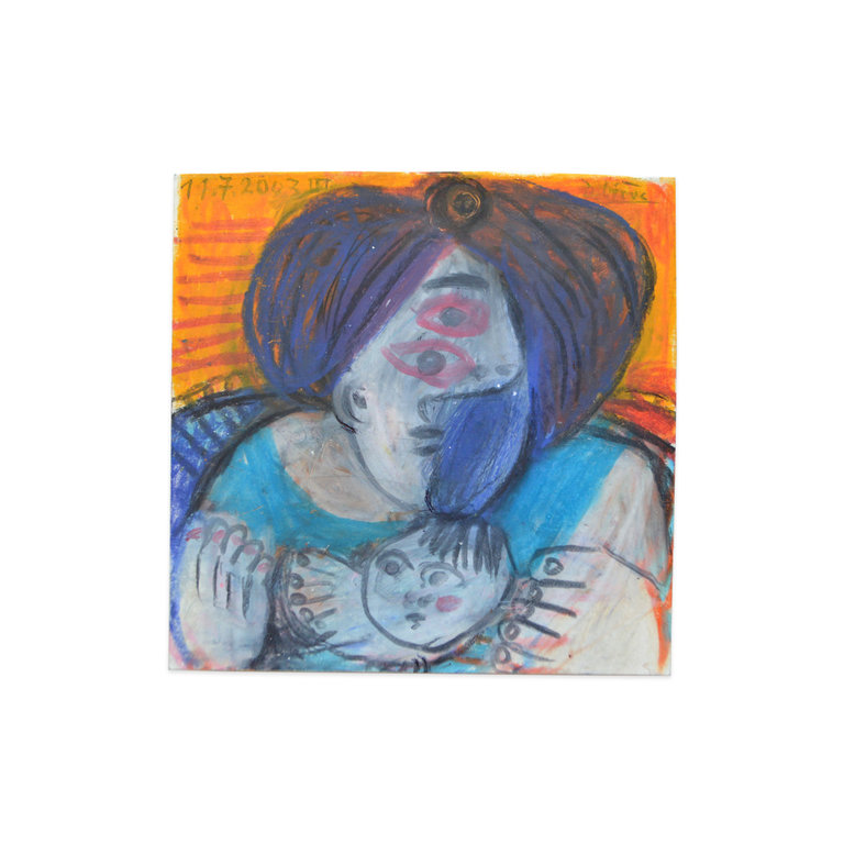 Raymond Debiève Framed Maman et Enfant (Mother and Child), 2003