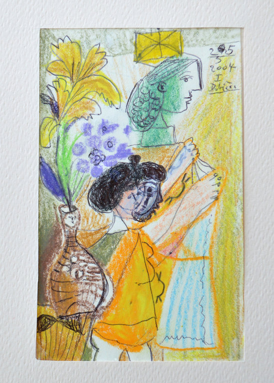 Raymond Debiève Framed Oiseau de Paradis (Bird of Paradise), 2004