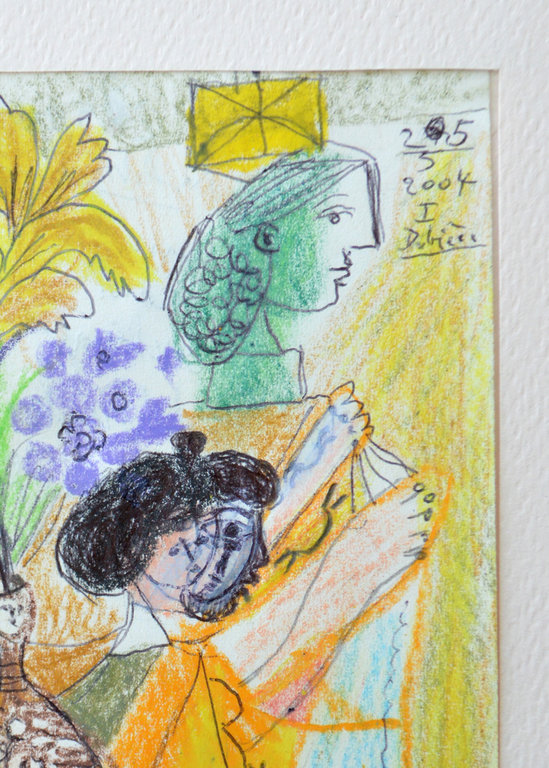 Raymond Debiève Framed Oiseau de Paradis (Bird of Paradise), 2004