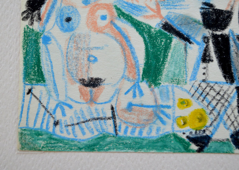 Raymond Debiève Framed Plage Nudiste (Nude Beach), 1989