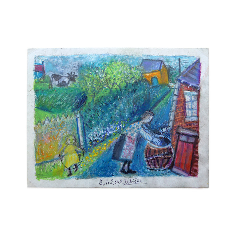 Raymond Debiève Framed Corde à Sauter (Jumping Rope), 2009