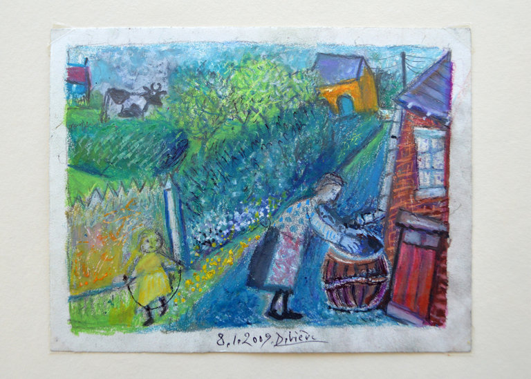 Raymond Debiève Framed Corde à Sauter (Jumping Rope), 2009