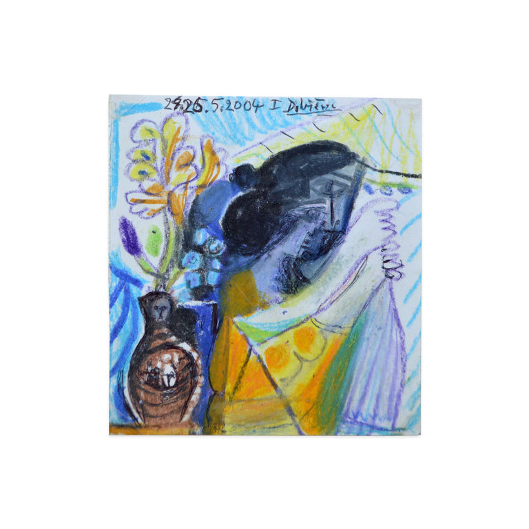 Raymond Debiève Framed La Femme Violette (Violet Woman), 2004