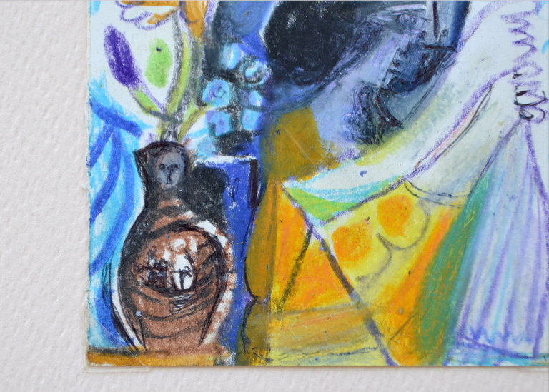 Raymond Debiève Framed La Femme Violette (Violet Woman), 2004