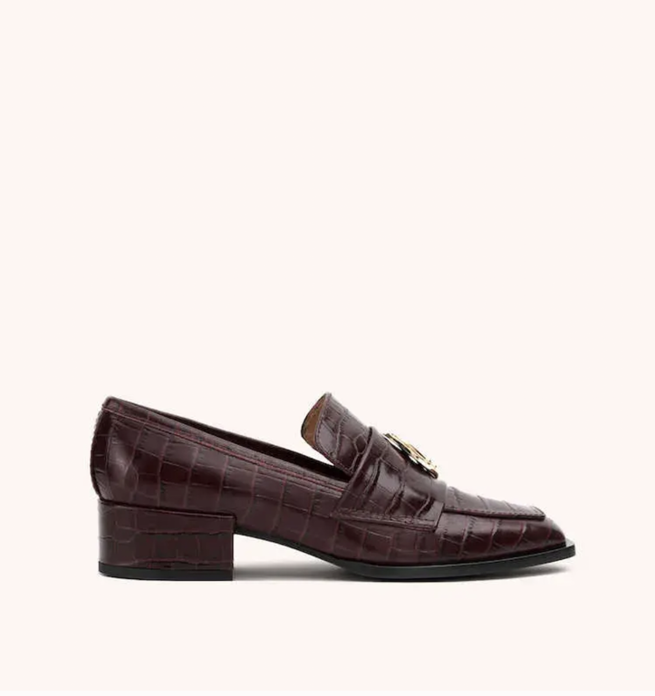 Nomasei SALE 60% OFF Nono Burgundy Crocodile Loafer