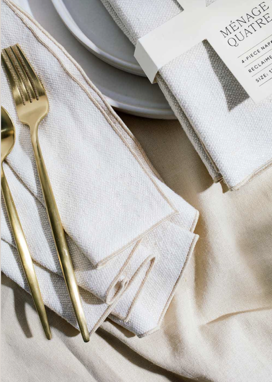 Cream Burlap Creme Napkin