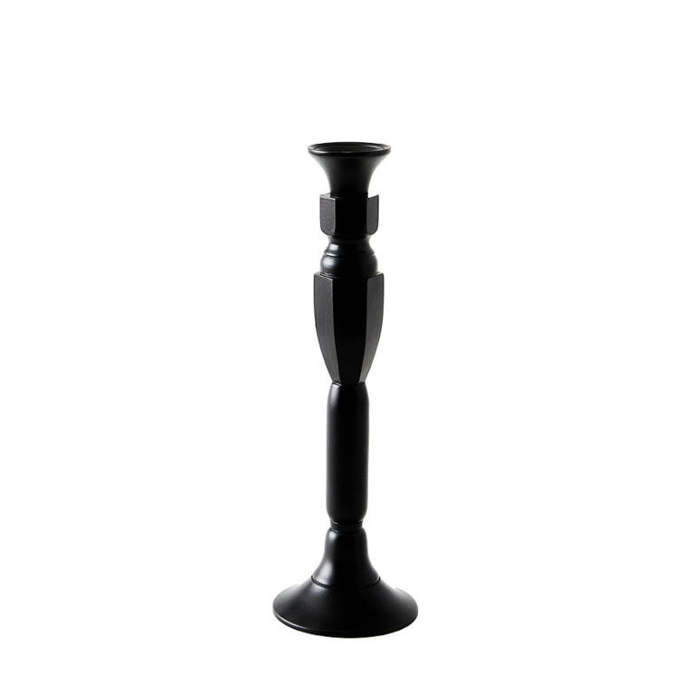 Black Lacquered No 1 Candlestick