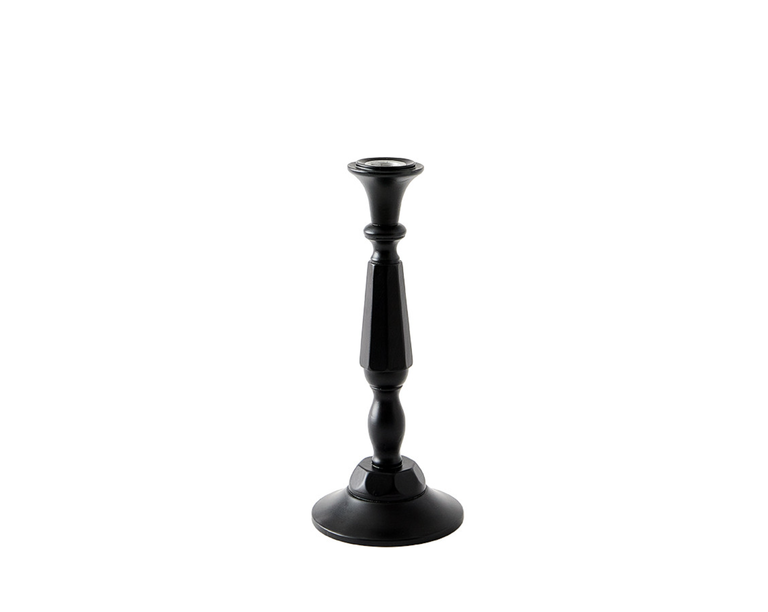 Black Lacquered No 3 Candlestick