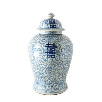 Blue & White Porcelain Ginger Jar