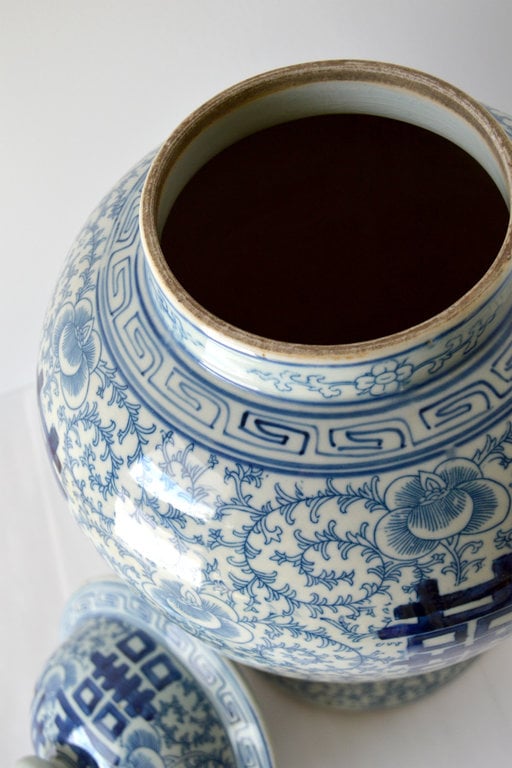 Blue & White Porcelain Ginger Jar