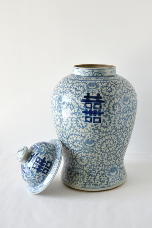 Blue & White Porcelain Ginger Jar