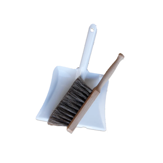 dustpan & brush, mini beechwood - Whisk