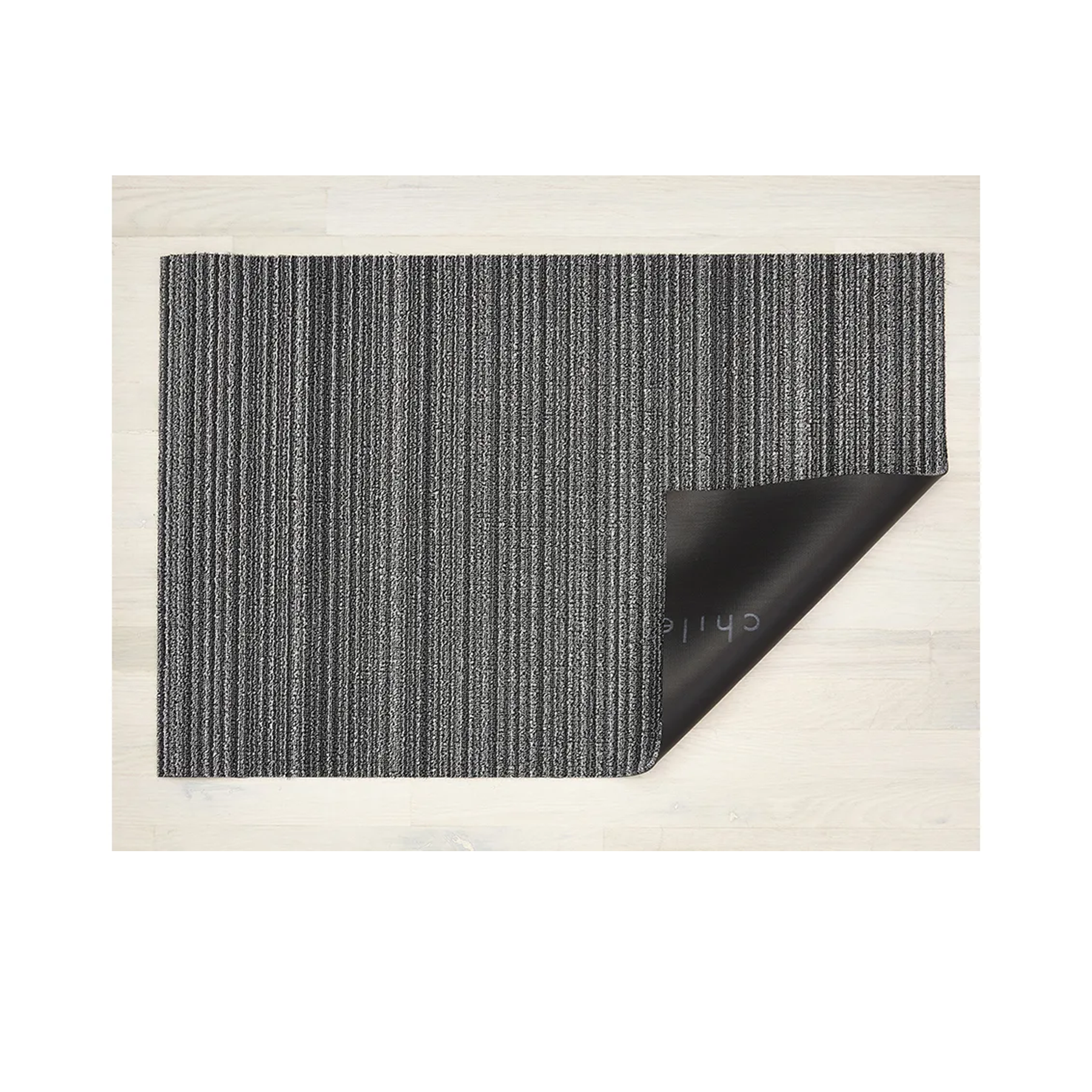 Skinny Stripe Shag Utility Floor Mat, Shadow - 24x36