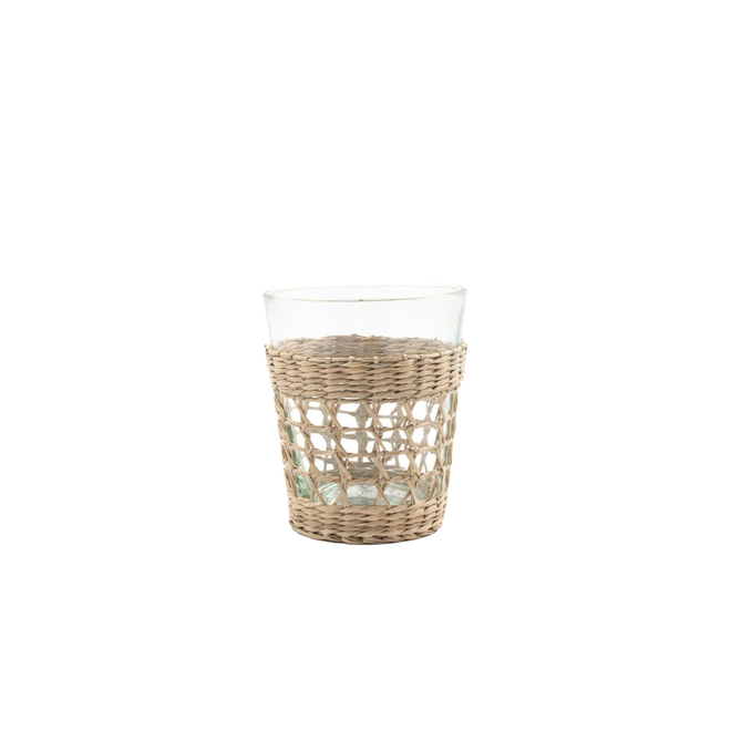 Seagrass Cage Highball Glass – Hester & Cook