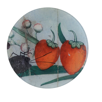 John Derian Strawberries Petite Round Tray
