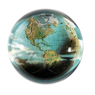 John Derian World Globe Dome Paperweight John Derian World Globe Dome Paperweight