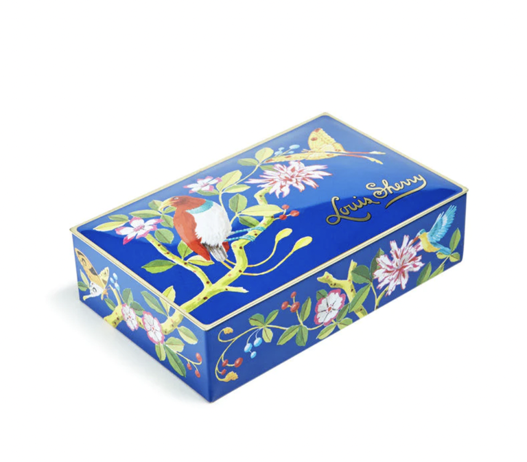 Louis Sherry Truffle Tin 12-Piece, Bird & Butterfly