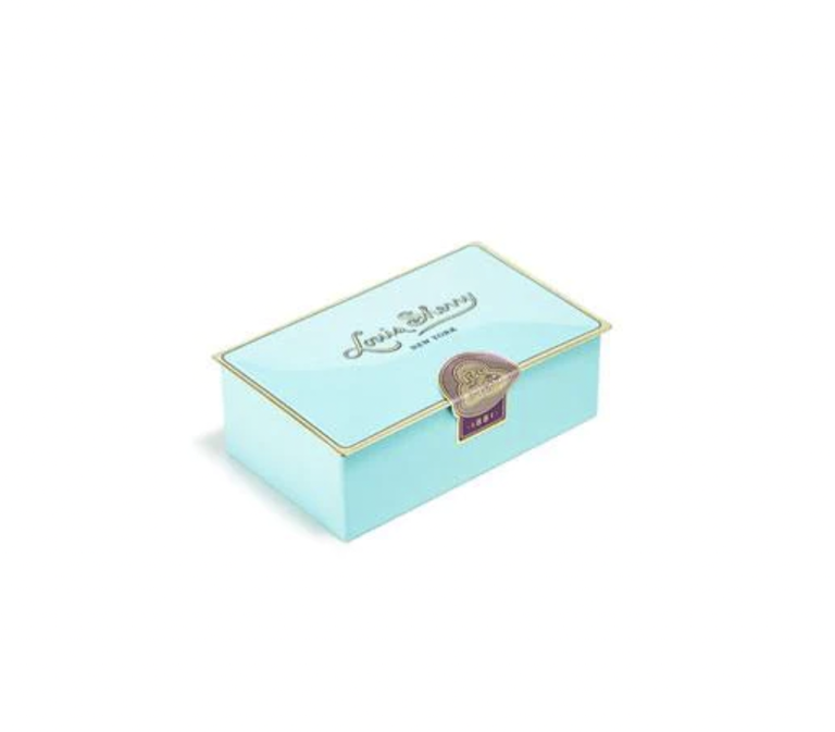 Louis Sherry Truffle Tin 2-Piece, Nile Blue