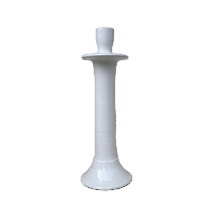 Quill White Candlestick