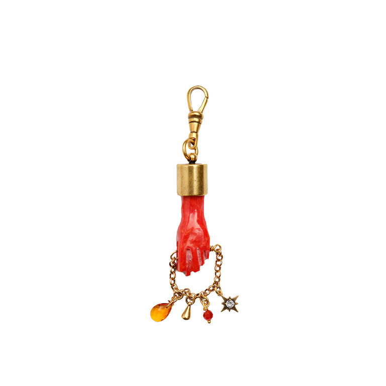 Fallen Aristocrat Red Figa Hand Carved Pendant