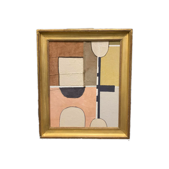 Geometric Abstract pastel Painting