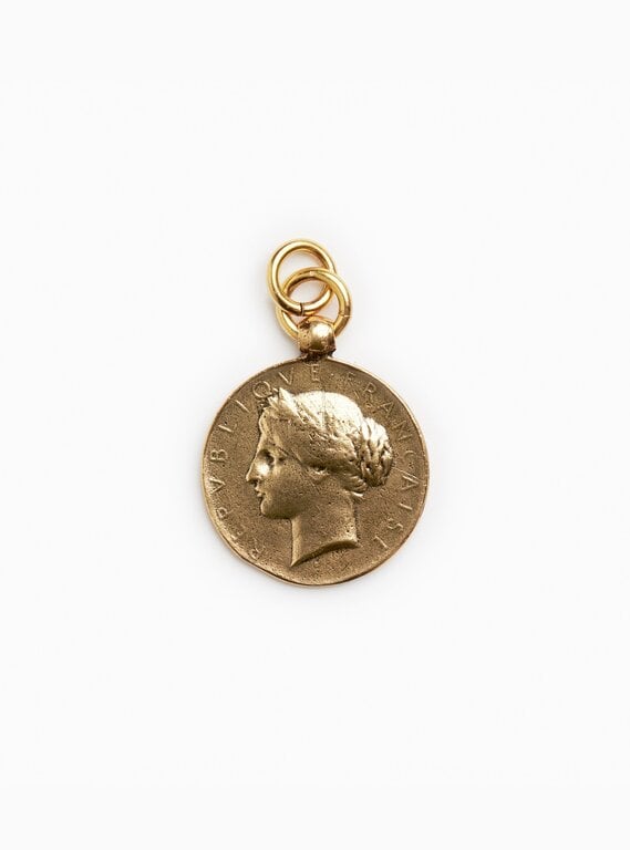 Fallen Aristocrat French Coin Charm