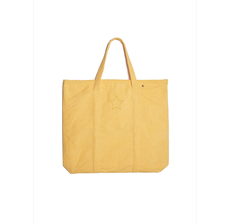 Orange Terry Tote with a Star