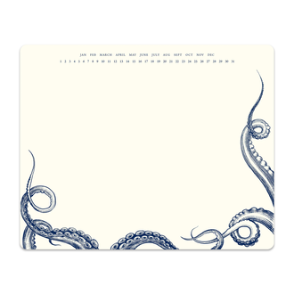 Alexa Pulitzer Octopus Undulation Mousepad Notepad