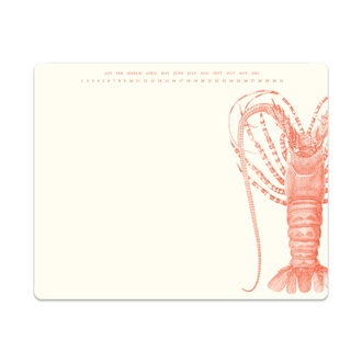Alexa Pulitzer Lobster Notepad Mousepad