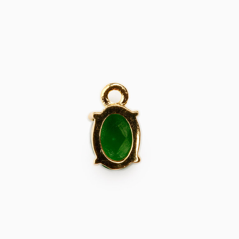 Fallen Aristocrat Emerald Green Birthstone Charm