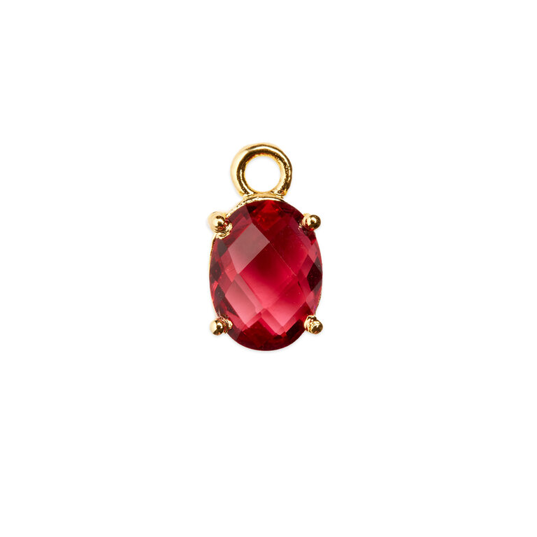 Fallen Aristocrat Fuchsia Birthstone Charm