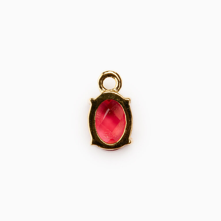 Fallen Aristocrat Fuchsia Birthstone Charm