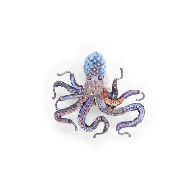 Common Octopus Brooch