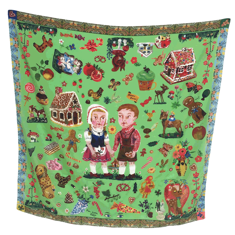 Hansel and Gretel, Silk Scarf by Nathalie Lete