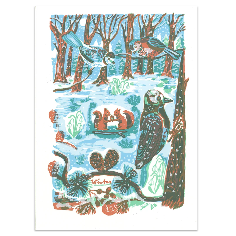 Winter,  Silk Screen Print by Nathalie Lete