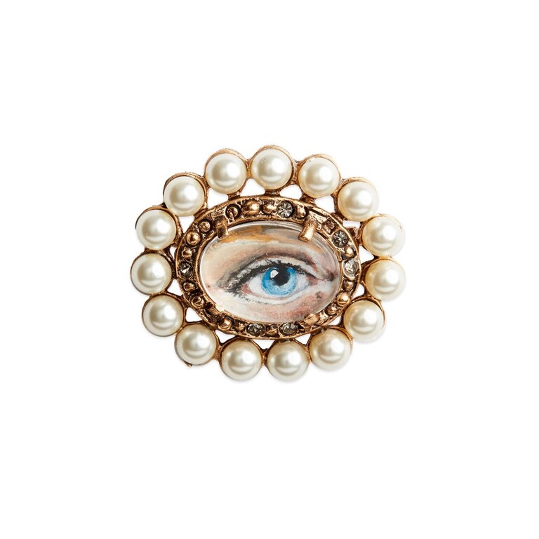 Fallen Aristocrat Lover’s Eye Brooch, Blue