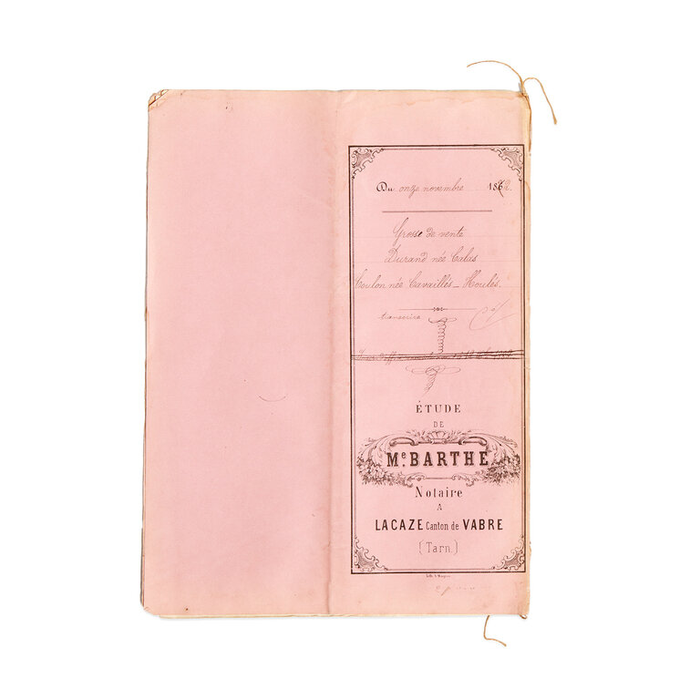 French Student Papers, late 1800s