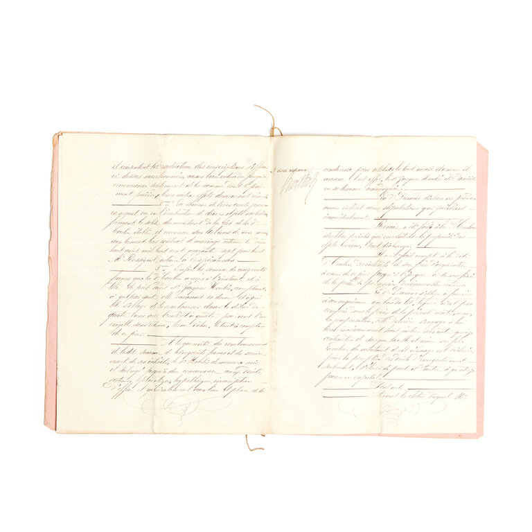 French Student Papers, late 1800s