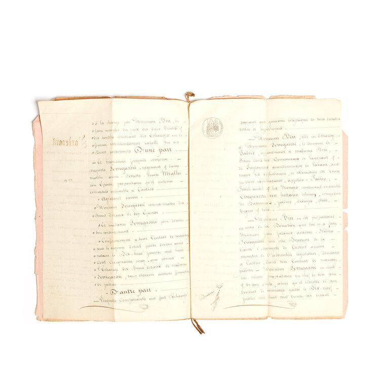French Student Papers, late 1800s