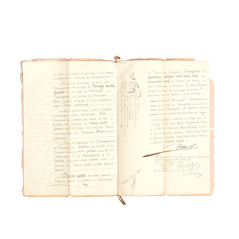 French Student Papers, late 1800s