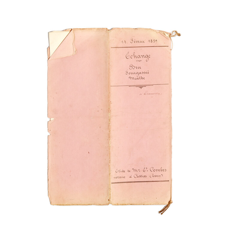 French Student Papers, late 1800s