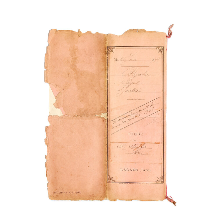 French Student Papers, late 1800s