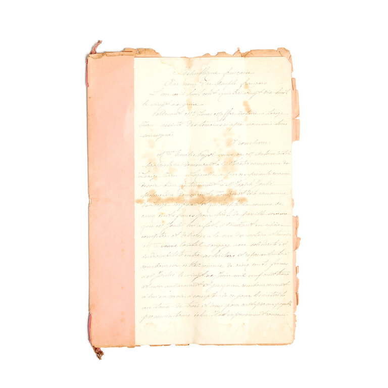 French Student Papers, late 1800s