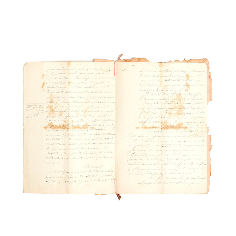 French Student Papers, late 1800s
