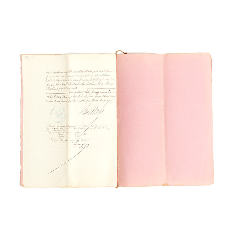 French Student Papers, late 1800s