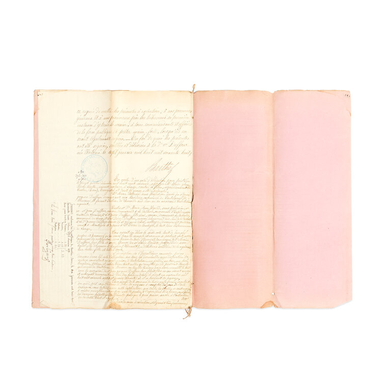 French Student Papers, late 1800s